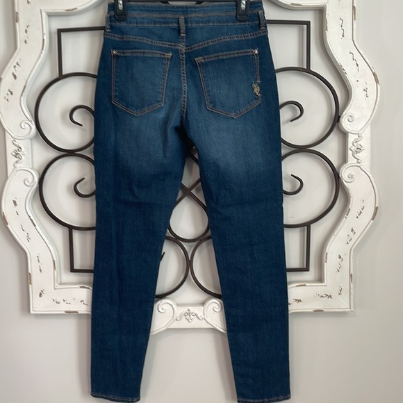 US POLO ASSOC. BUTTON FLY HIGH RISE JEGGING JEANS SIZE 9/10 - Picture 7 of 12